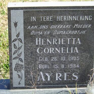 AYRES Henrietta Cornelia 1905-1984