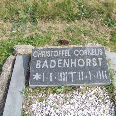 BADENHORST Christoffel Cornelis 1937-1942