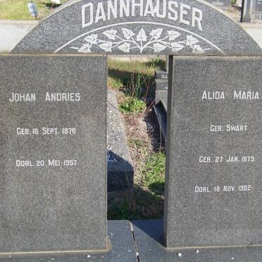 DANNHAUSER Johan Andries 1876-1957 &amp; Alida Maria SWART 1879-1962