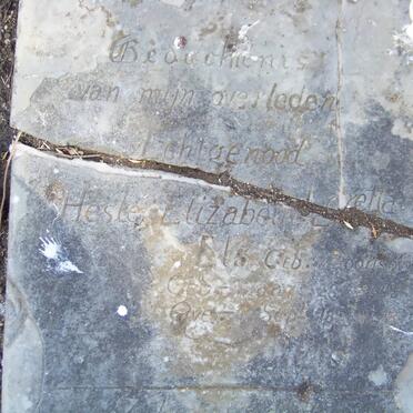 ELS Hester Elizabeth Loretta nee BOOYSEN 1845-1878