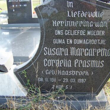 ERASMUS Susara Margaretha Cornelia nee HAASBROEK 1911-1997