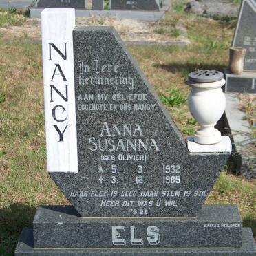 ELS Anna Susanna nee OLIVIER 1932-1985