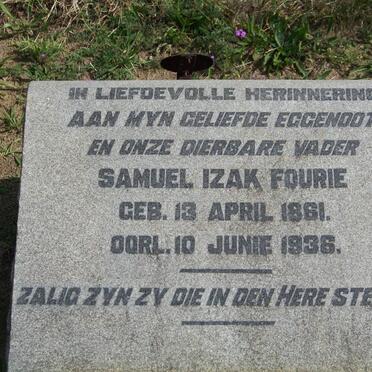 FOURIE Samuel Izak 1861-1936