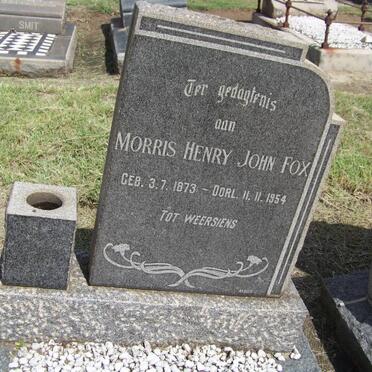 FOX Morris Henry John 1873-1954