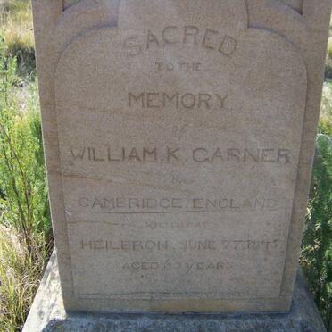 GARNER William K. -1895