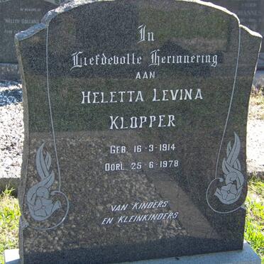 KLOPPER Heletta Levina 1914-1978