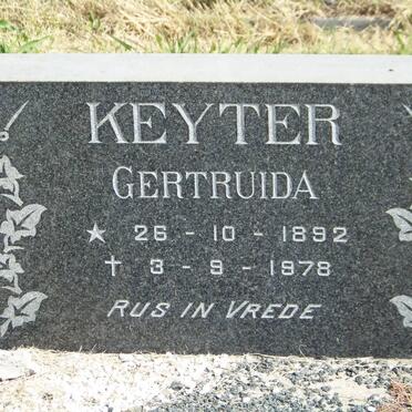 KEYTER Gertruida 1892-1978