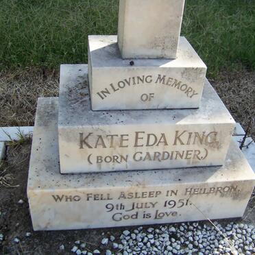 KING Kate Eda nee GARDINER -1951