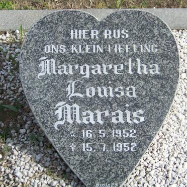 MARAIS Margaretha Louisa 1952-1952