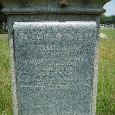 MASON Elizabeth nee GATES
