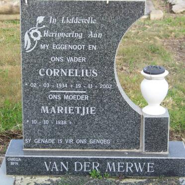 MERWE Cornelius, van der 1934-2002 &amp; Marietjie 1938-