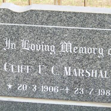 MARSHALL Cliff F.C. 1906-1981