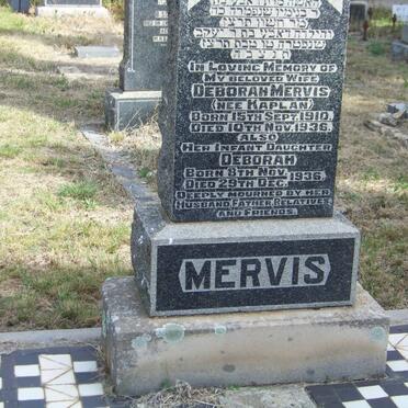MERVIS Deborah nee KAPLAN 1910-1936 :: MERVIS Deborah 1936-1936