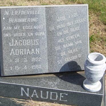 NAUDE Jacobus Adriaan 1922-1980