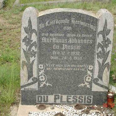 PLESSIS Marthinus Johannes, du 1932-1953