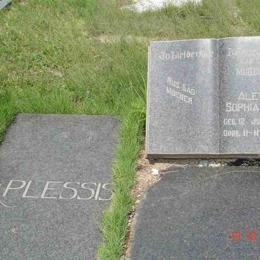 PLESSIS Anna Aletta Sophia, du née LEONARD 1886-1972