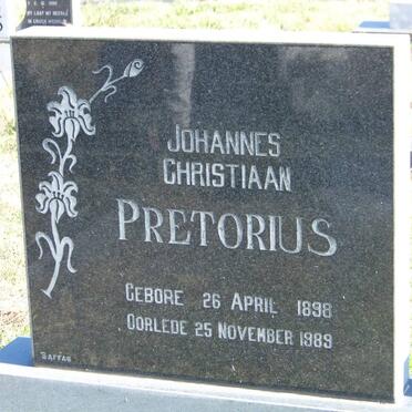 PRETORIUS Johannes Christiaan 1898-1989
