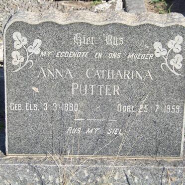 PUTTER Anna Catharina nee ELS 1880-1959