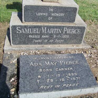 PIERCE Samuel Martin -1958 :: PIERCE Ada May nee GARNER 1890-1971