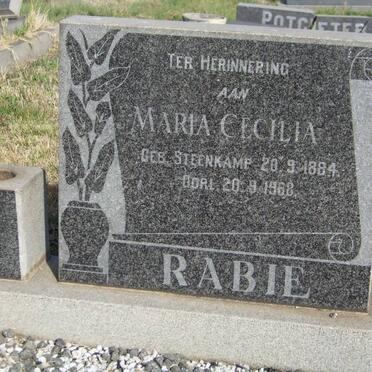 RABIE Maria Cecilia nee STEENKAMP 1884-1968