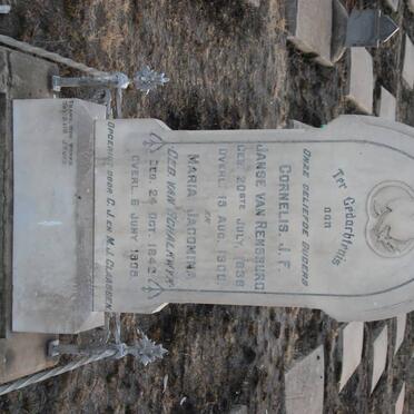 RENSBURG Cornelis J.F., Janse van 1838-1900 &amp; Maria Jacomina VAN SCHALKWYK 1842-1905