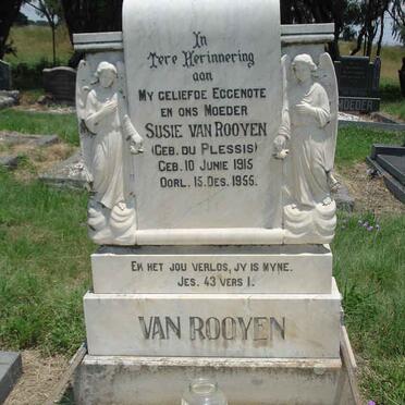 ROOYEN Susie, van nee DU PLESSIS 1915-1955