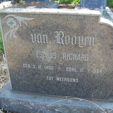 ROOYEN Esaius Richard, van 1906-1964