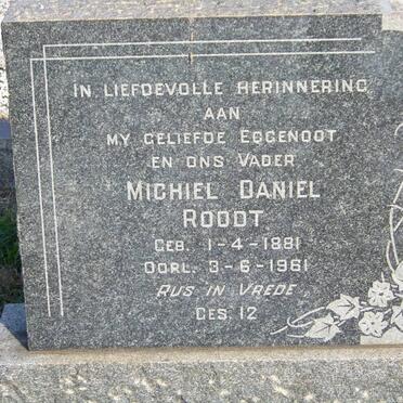 ROODT Michiel Daniel 1881-1961