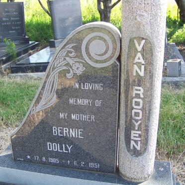 ROOYEN Bernie Dolly, van 1905-1951