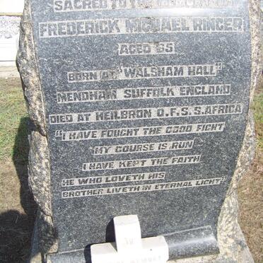 RINGER Frederick Michael