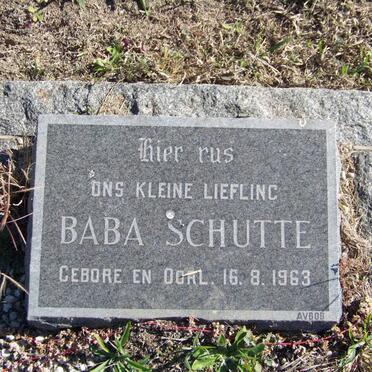 SCHUTTE Baba 1963-1963