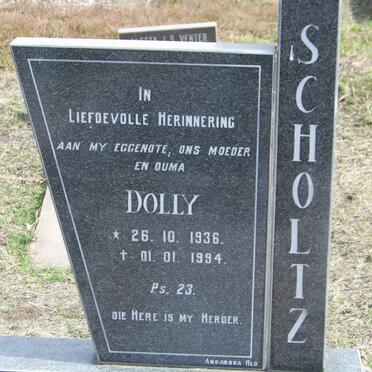 SCHOLTZ Dolly 1936-1994