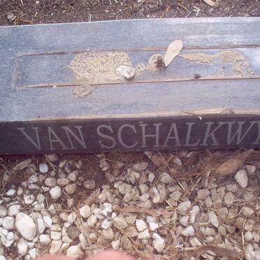SCHALKWYK, van