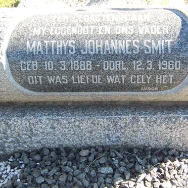 SMIT Matthys Johannes 1888-1960