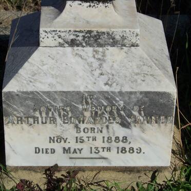 TANNER Arthur Edwardes 1888-1889