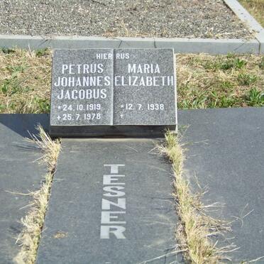 TESNER Petrus Johannes Jacobus 1919-1978 &amp; Maria Elizabeth 1938-