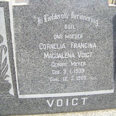 VOIGT Cornelia Francina Magdalena nee MEYER 1908-1965