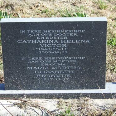 VICTOR Catharina Helena 1948-2005 :: ERASMUS Maria Martha Elizabeth 1917-
