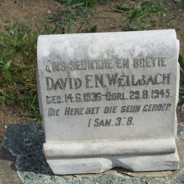 WEILBACH David F.N. 1936-1945