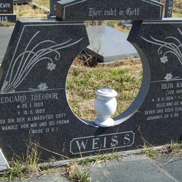 WEISS Eduard Theodor 1903-1983 &amp; Hilda Maria HEIN 1904-1986