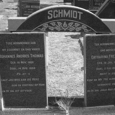 SCHMIDT Johannes Andries Thomas 1909-1958 &amp; Catharina Fredrika 1911-1982