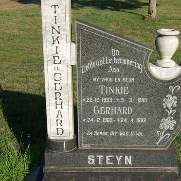 STEYN Tinkie 1933-1989 :: STEYN Gerhard 1969-1989