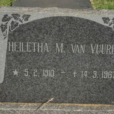 VUUREN Heiletha M., van 1910-1967