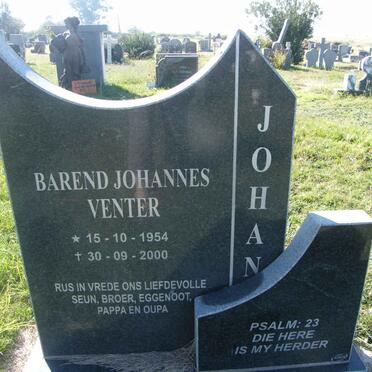 VENTER Barend Johannes 1954-2000