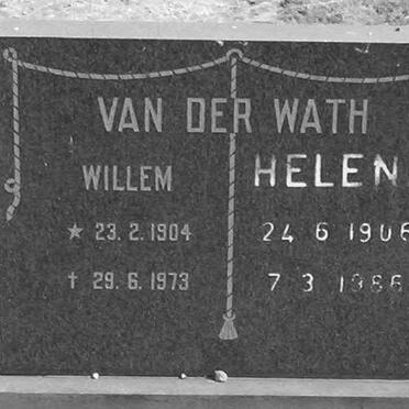 WATH Willem, van der 1904-1973 &amp; Helena 1906-1986