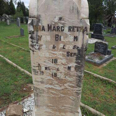 BILJON Anna Margaretha, van nee DU PLESSIS 1864-1932