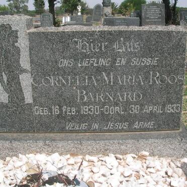 BARNARD Cornelia Maria Roos 1930-1933