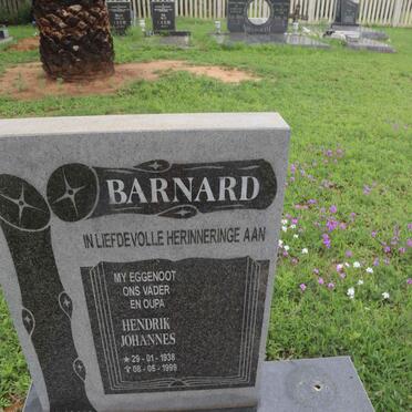 BARNARD Hendrik Johannes 1938-1999