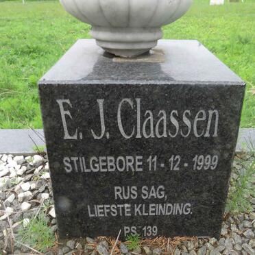CLAASSEN E.J. 1999-1999