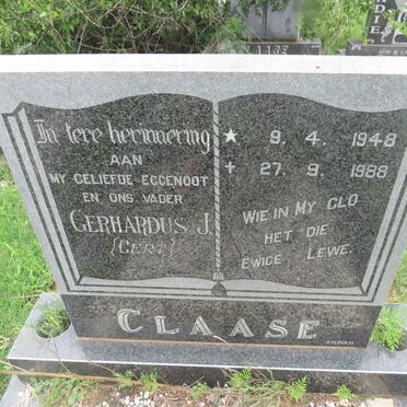 CLAASE Gerhardus J. 1948-1988